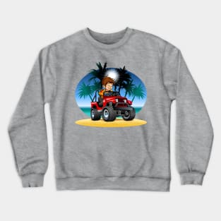 Cartoon jeep Crewneck Sweatshirt